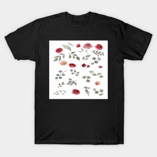 Pretty Roses Pink & Red Floral Home Decor & Gifts T-Shirt